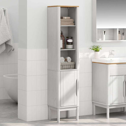 Bathroom Tall Cabinet with Shelf FLORO White 35 x 30 x 160 cm