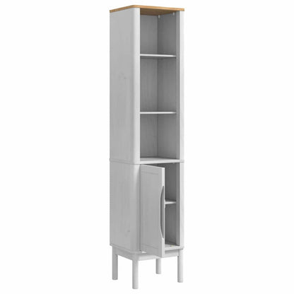 Bathroom Tall Cabinet with Shelf FLORO White 35 x 30 x 160 cm