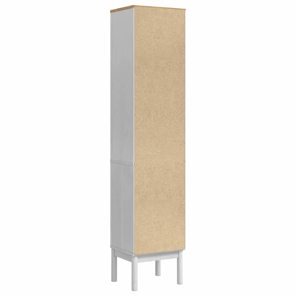 Bathroom Tall Cabinet with Shelf FLORO White 35 x 30 x 160 cm