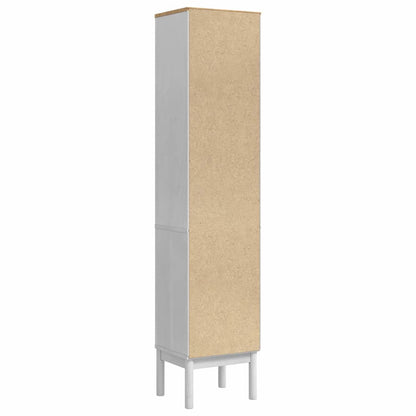 Bathroom Tall Cabinet with Shelf FLORO White 35 x 30 x 160 cm