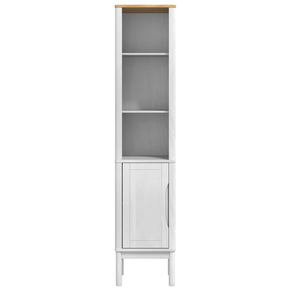 Bathroom Tall Cabinet with Shelf FLORO White 35 x 30 x 160 cm