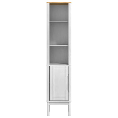 Bathroom Tall Cabinet with Shelf FLORO White 35 x 30 x 160 cm