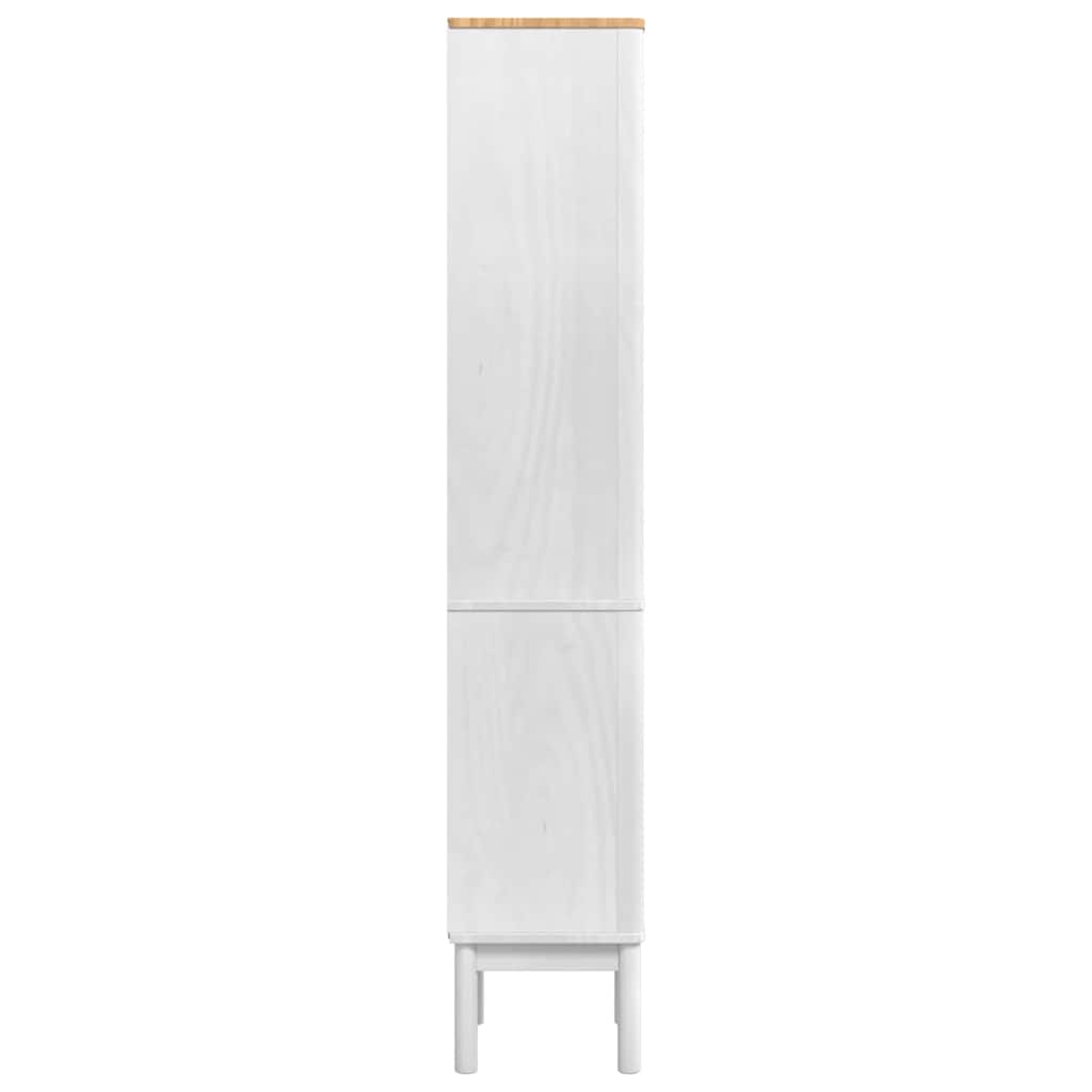 Bathroom Tall Cabinet with Shelf FLORO White 35 x 30 x 160 cm