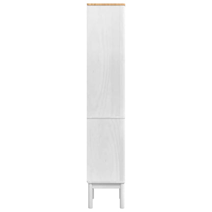 Bathroom Tall Cabinet with Shelf FLORO White 35 x 30 x 160 cm
