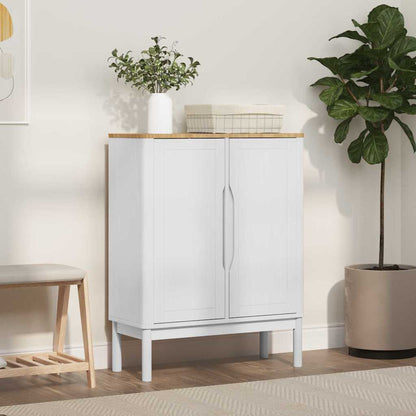 Sideboard FLORO White 70 x 30 x 70.5 cm Solid Pine Wood