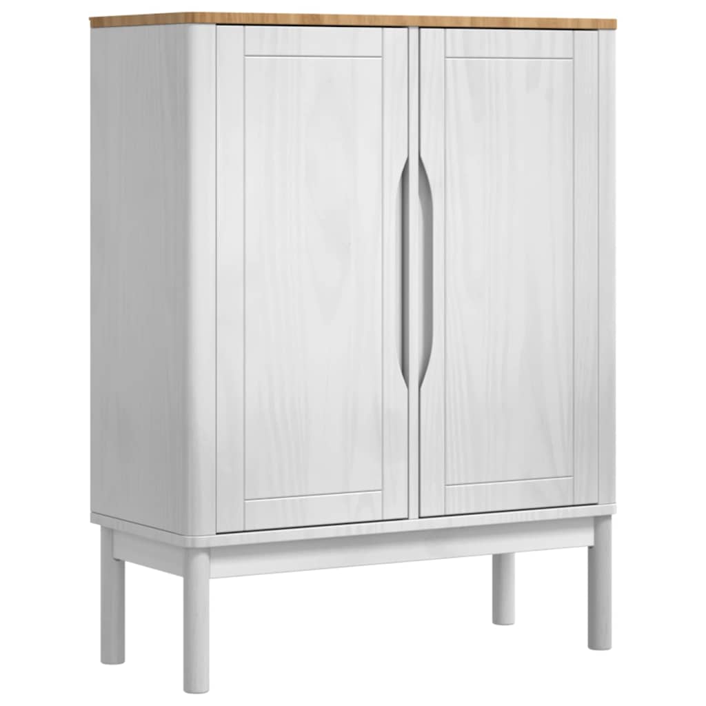 Sideboard FLORO White 70 x 30 x 70.5 cm Solid Pine Wood