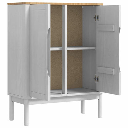 Sideboard FLORO White 70 x 30 x 70.5 cm Solid Pine Wood