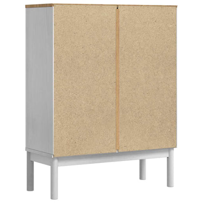 Sideboard FLORO White 70 x 30 x 70.5 cm Solid Pine Wood