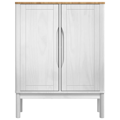 Sideboard FLORO White 70 x 30 x 70.5 cm Solid Pine Wood
