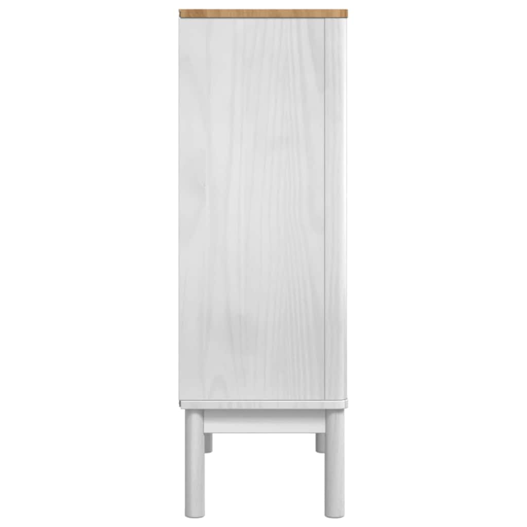 Sideboard FLORO White 70 x 30 x 70.5 cm Solid Pine Wood