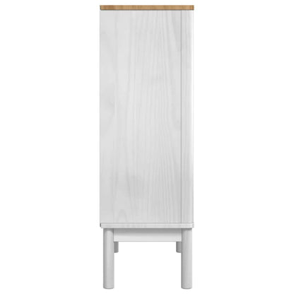 Sideboard FLORO White 70 x 30 x 70.5 cm Solid Pine Wood