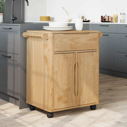 Kitchen Trolley FLORO Wax Brown 72.5 x 45 x 80 cm