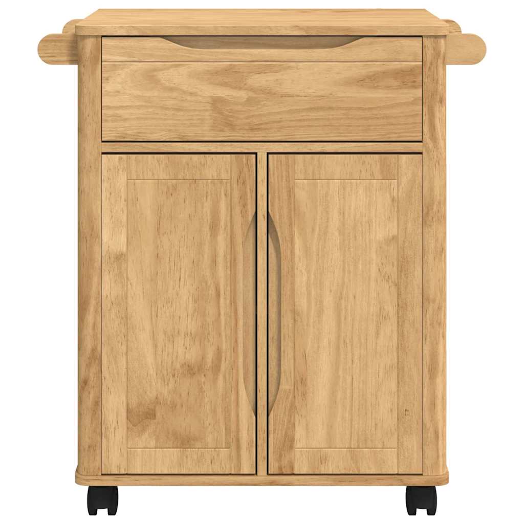 Kitchen Trolley FLORO Wax Brown 72.5 x 45 x 80 cm
