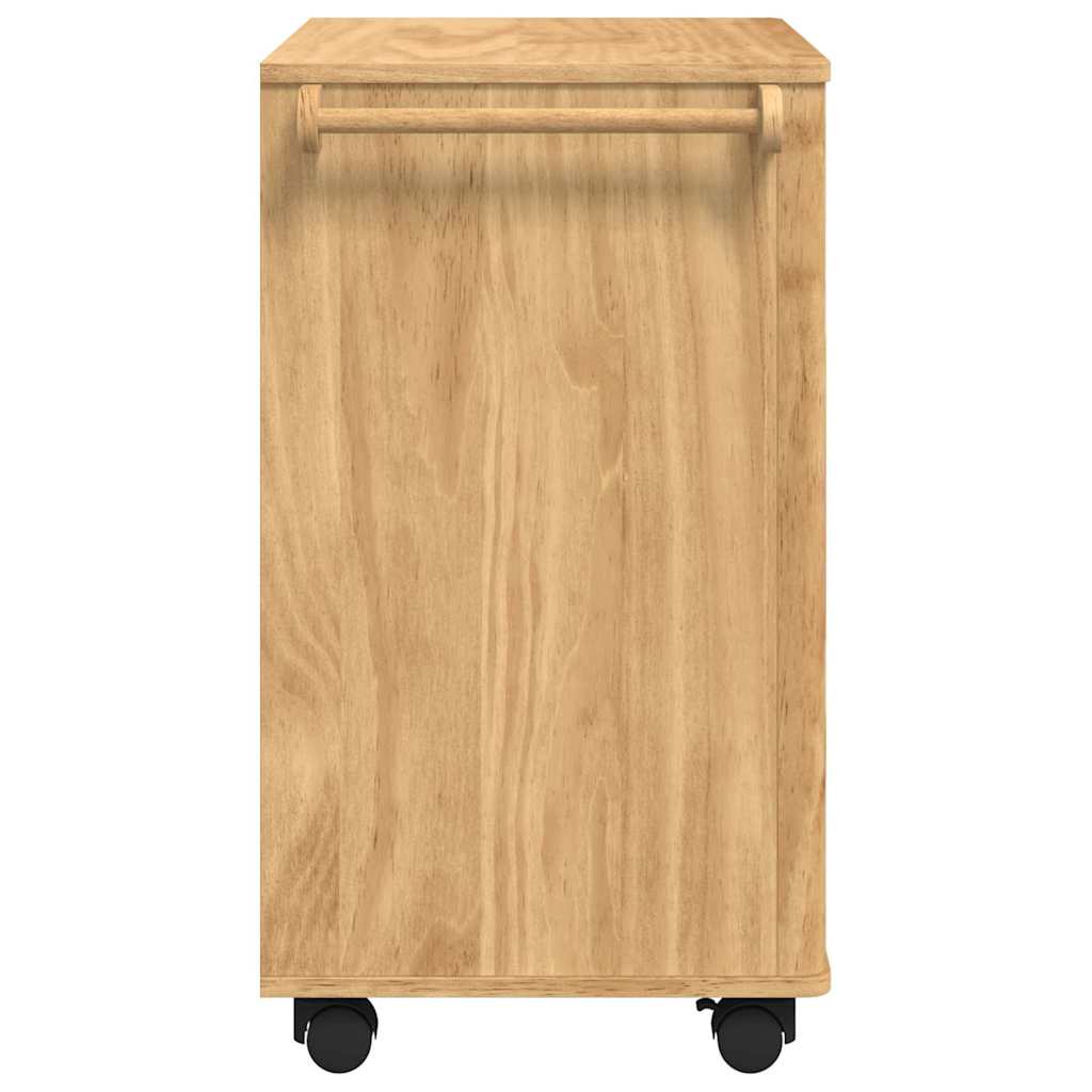 Kitchen Trolley FLORO Wax Brown 72.5 x 45 x 80 cm
