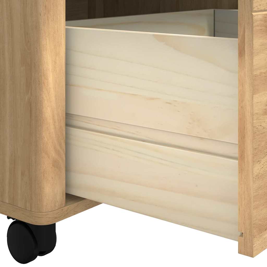 Kitchen Trolley FLORO Wax Brown 72.5 x 45 x 80 cm