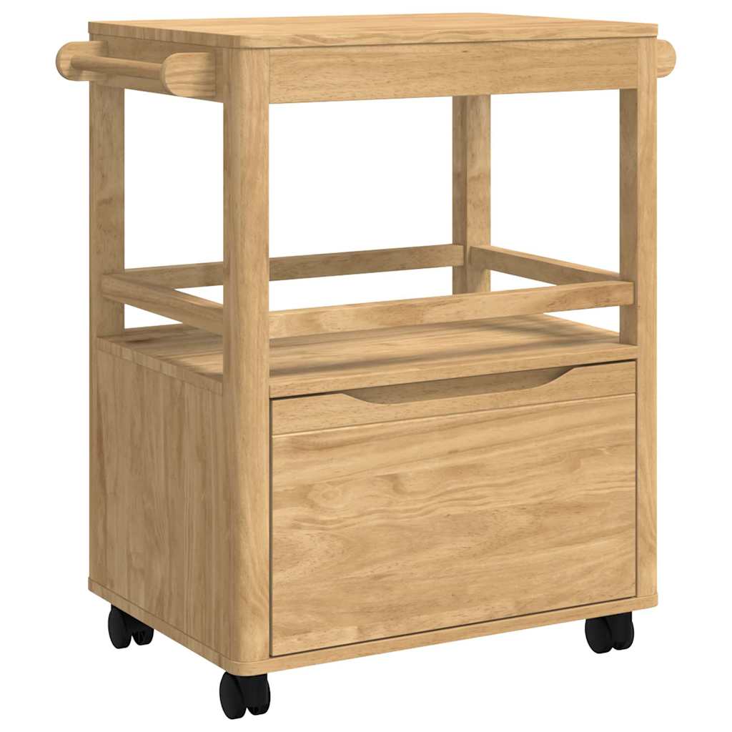 Kitchen Trolley FLORO Wax Brown 72.5 x 45 x 80 cm