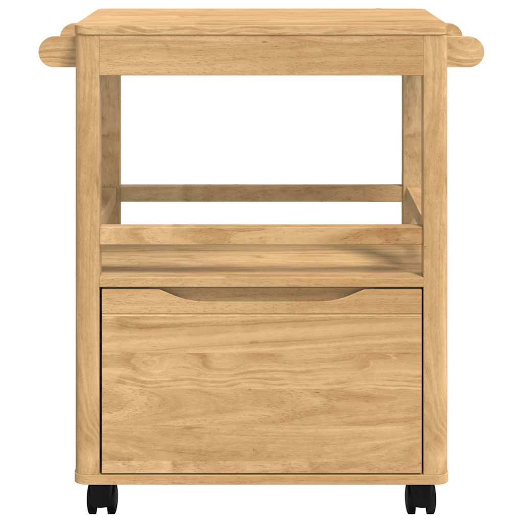 Kitchen Trolley FLORO Wax Brown 72.5 x 45 x 80 cm