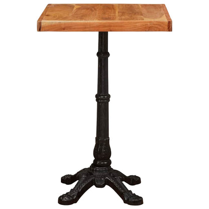Bistro Table Brown 50 x 50 x 76 cm Solid Acacia Wood