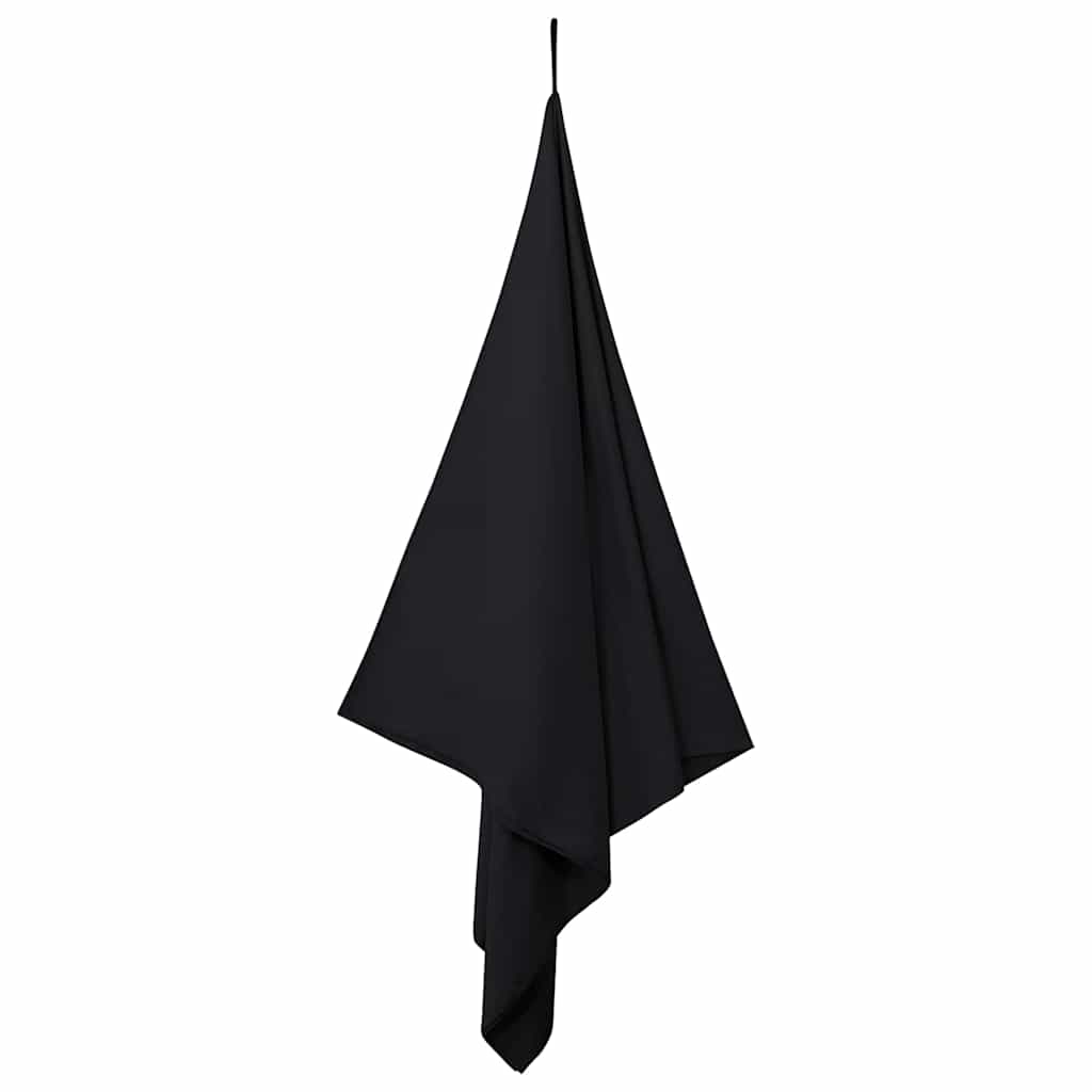 Sports Towels 2 pcs Black 180 x 90 cm Polyester and polyamide