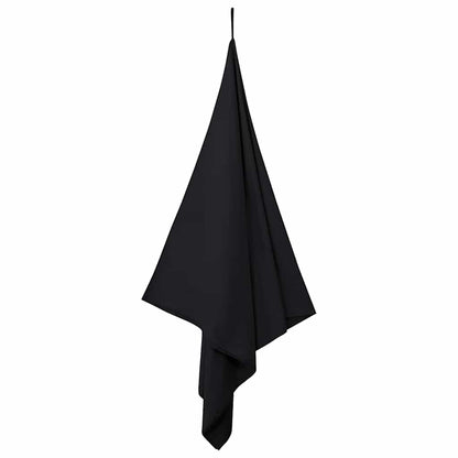 Sports Towels 2 pcs Black 180 x 90 cm Polyester and polyamide