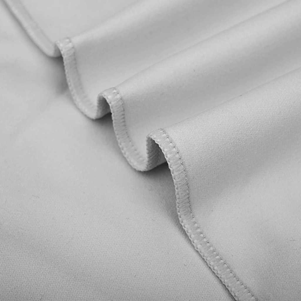 Sports Towels 2 pcs Grey 200 x 100 cm Polyester and polyamide