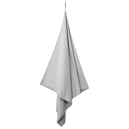Sports Towels 2 pcs Grey 200 x 100 cm Polyester and polyamide