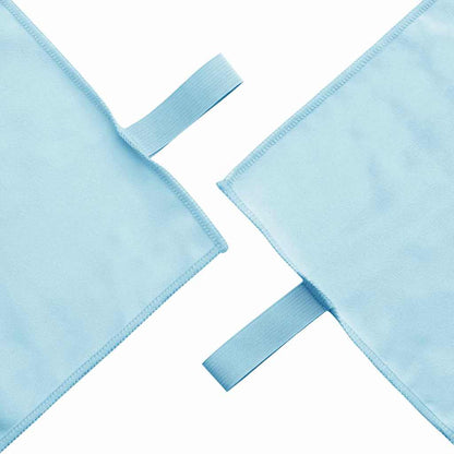 Sports Towels 2 pcs Blue 50 x 30 cm Polyester and polyamide