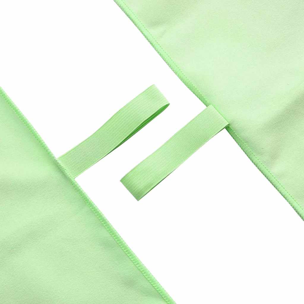 Sports Towels 2 pcs Green 100 x 50 cm Polyester and polyamide