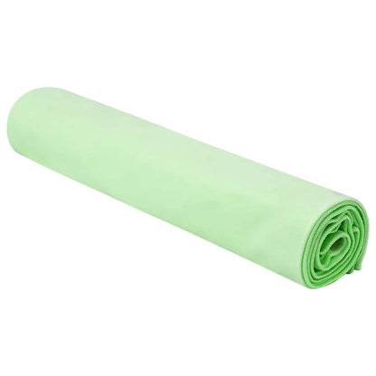 Sports Towels 2 pcs Green 140 x 70 cm