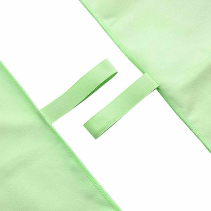 Sports Towels 2 pcs Green 200 x 100 cm Polyester and polyamide