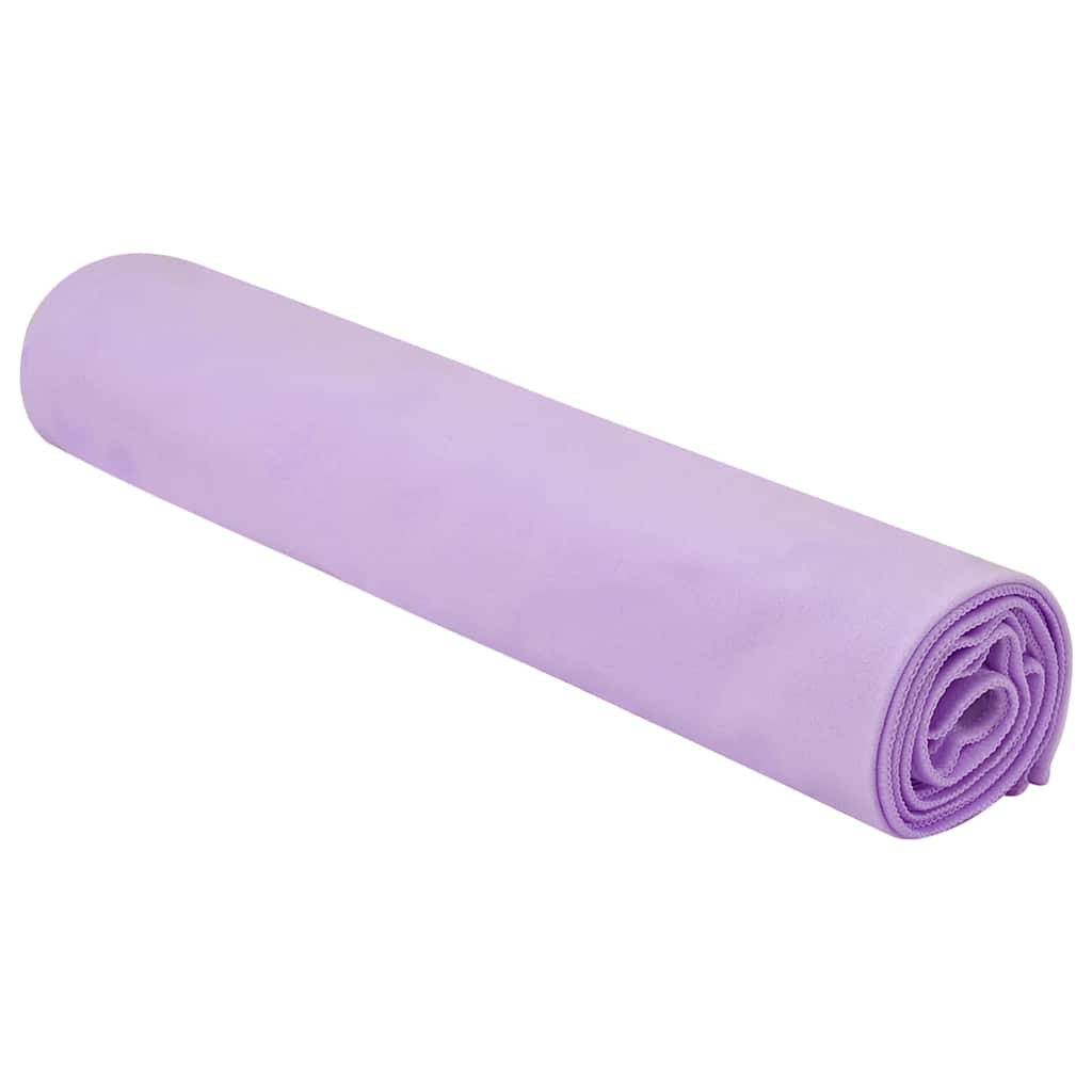 Sports Towels 2 pcs Purple 140 x 70 cm Polyester and polyamide