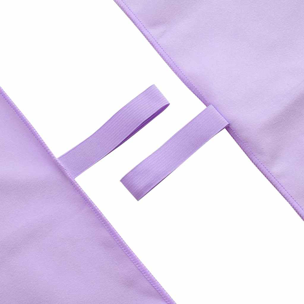 Sports Towels 2 pcs Purple 200 x 100 cm Polyester and polyamide
