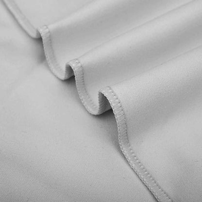 Sports Towel Set 2 pcs Grey Fabric