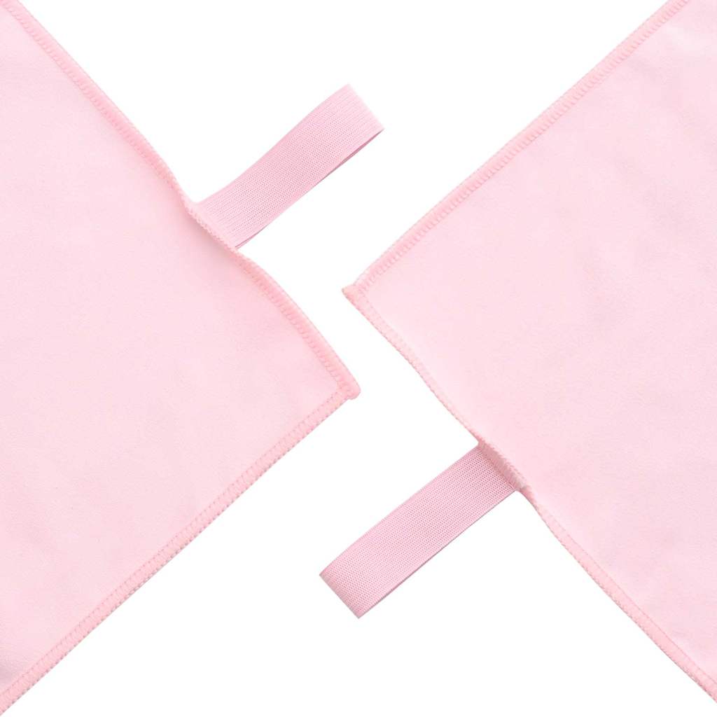 Sports Towel Set 2 pcs Pink Fabric