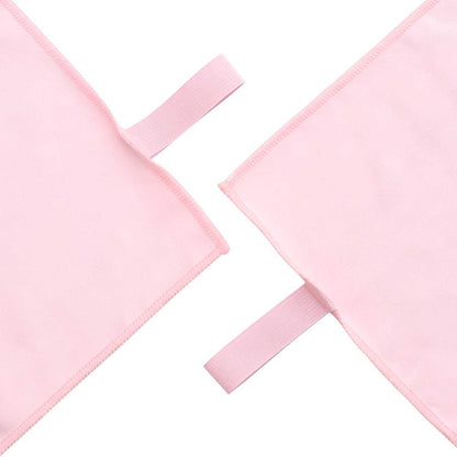 Sports Towel Set 2 pcs Pink Fabric