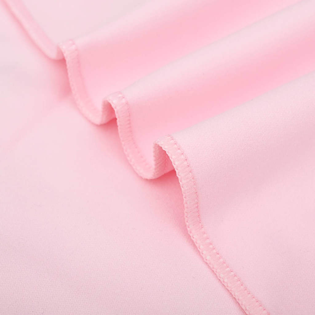 Sports Towel Set 2 pcs Pink Fabric