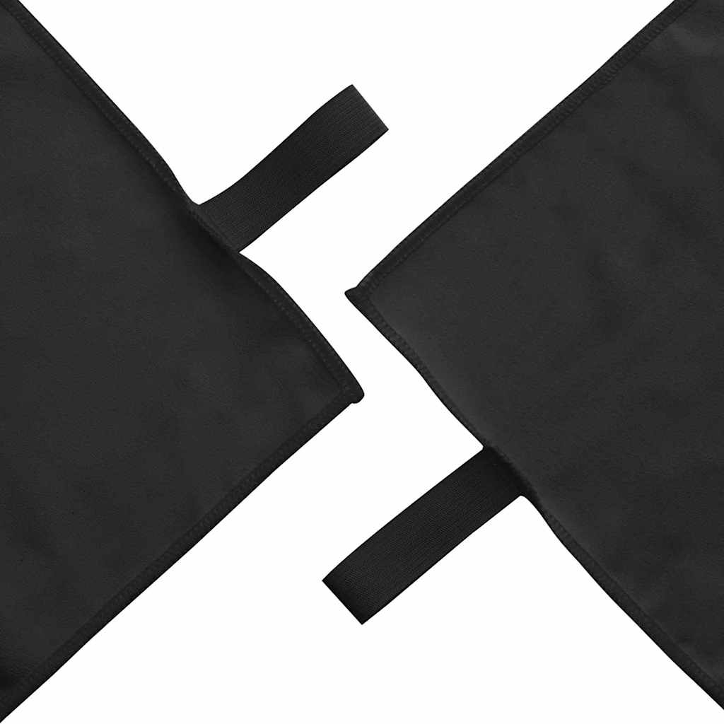 Sports Towel Set 3 pcs Black Polyester and Polyamide