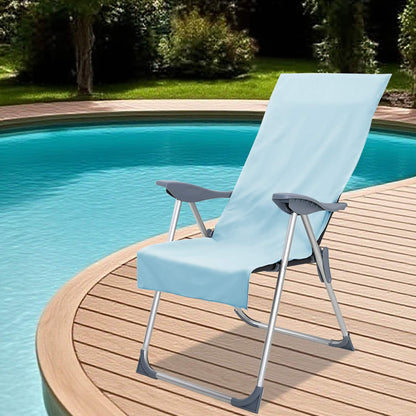 Outdoor Chair Towels 2 pcs Blue 130 x 60 cm