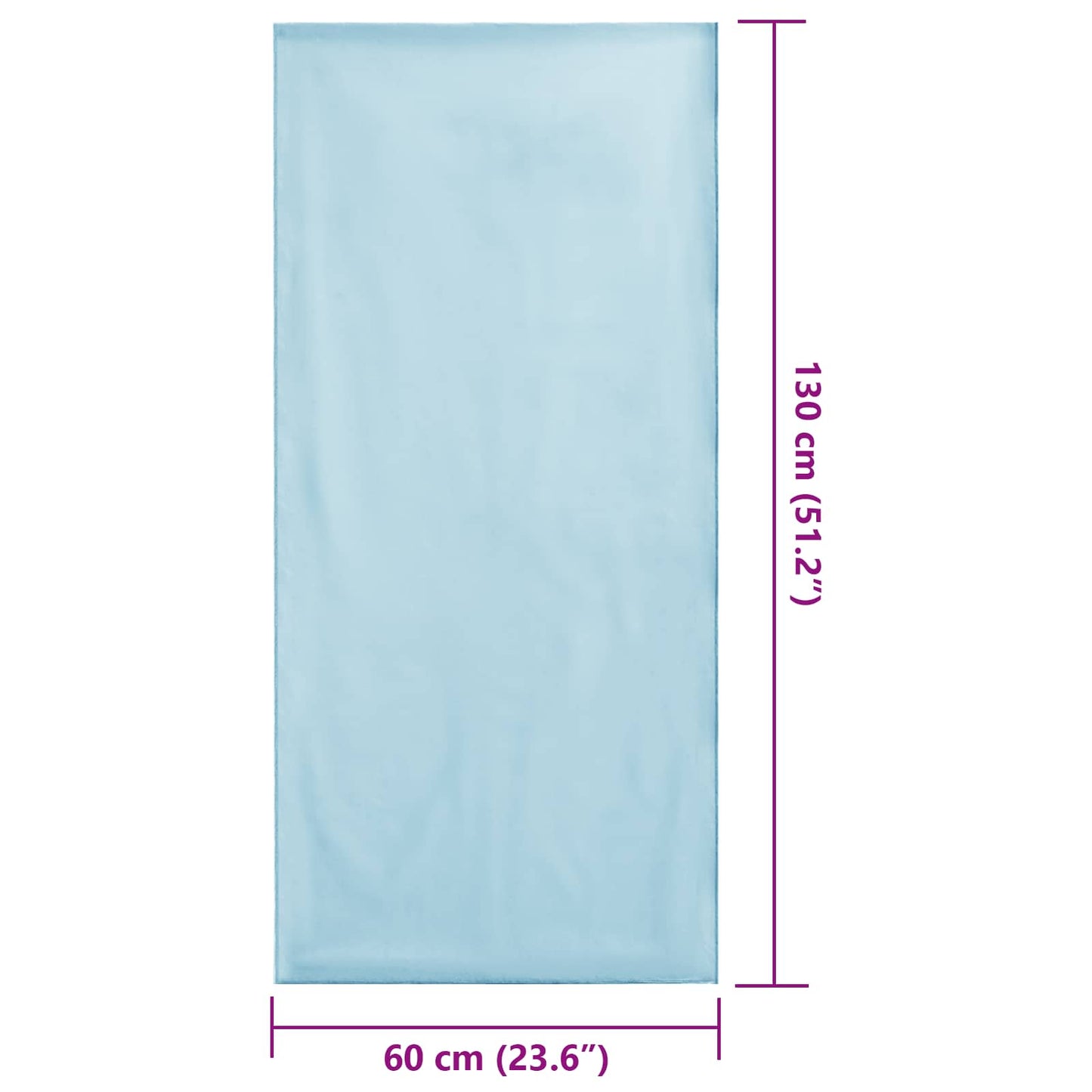 Outdoor Chair Towels 2 pcs Blue 130 x 60 cm