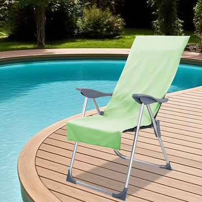 Outdoor Chair Towels 2 pcs Green 130 x 60 cm