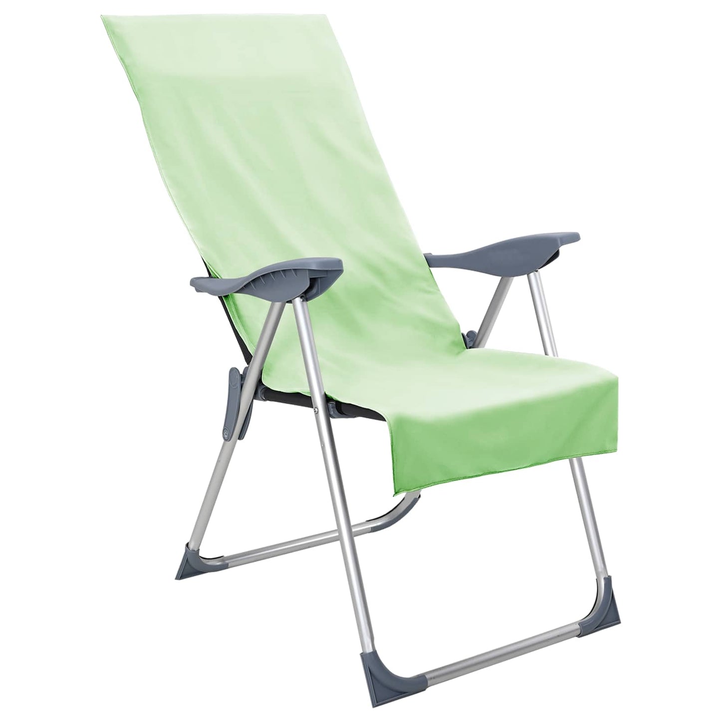 Outdoor Chair Towels 2 pcs Green 130 x 60 cm