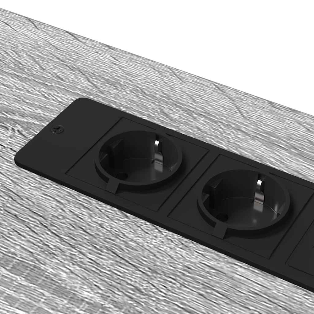 Desk with Shelf Grey Sonoma 100 x 50 x 86.5 cm Engineered Wood