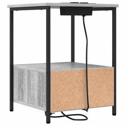 Bedside Cabinet with Drawer 2 pcs Grey Sonoma 42 x 41 x 56 cm