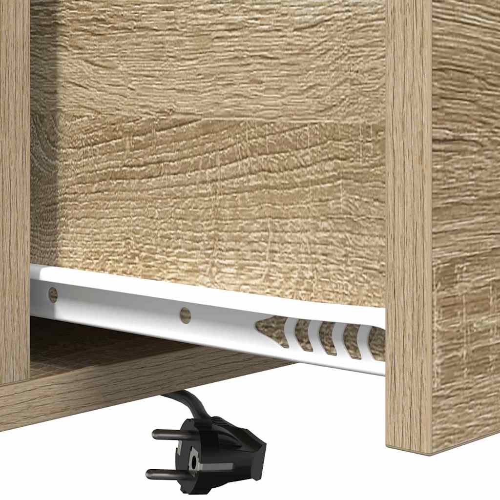Bedside Cabinet Sonoma Oak 40 x 31 x 60 cm Engineered Wood