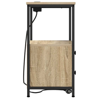 Bedside Cabinet Sonoma Oak 40 x 31 x 60 cm Engineered Wood