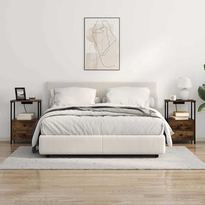 Bedside Cabinet Smoked Oak 40 x 31 x 60 cm Engineered Wood