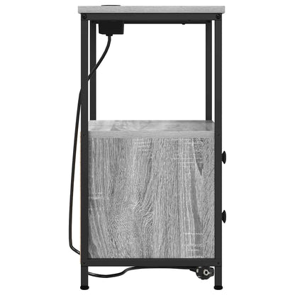 Bedside Cabinet Grey Sonoma 40 x 31 x 60 cm Engineered Wood