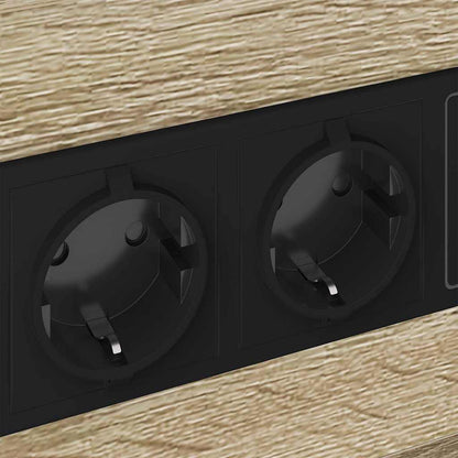 Bedside Cabinet Sonoma Oak 40 x 31 x 60 cm Engineered Wood