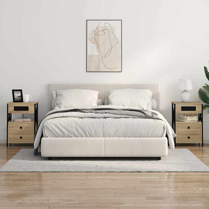 Bedside Cabinet Sonoma Oak 40 x 31 x 60 cm Engineered Wood