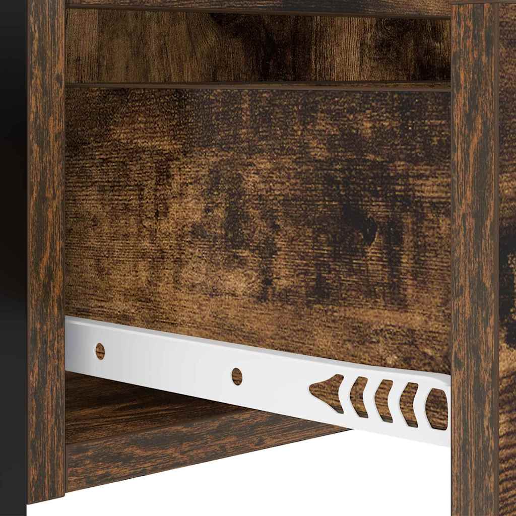 Bedside Cabinet Smoked Oak 40 x 31 x 60 cm Engineered Wood